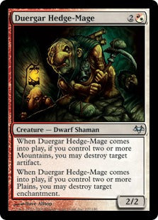 [105]【EN】【FOIL】デュルガーの垣魔道士/Duergar Hedge-Mage【EVE】[U][多色]