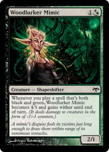 [164]【EN】【FOIL】森潜みのミミック/Woodlurker Mimic【EVE】[C][多色]