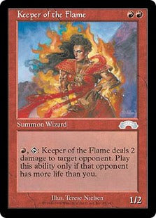 [085]【EN】炎の守り手/Keeper of the Flame【EXO】[U][赤]