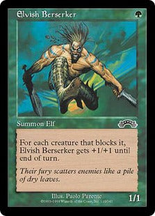 [110]【JP】エルフの狂戦士/Elvish Berserker【EXO】[C][緑]