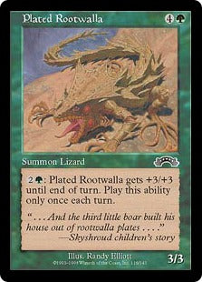 [116]【EN】板金鎧のルートワラ/Plated Rootwalla【EXO】[C][緑]