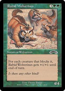 [119]【EN】狂暴クズリ/Rabid Wolverines【EXO】[C][緑]