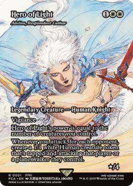[001]【EN】■ショーケース■輝かしい聖戦士、エーデリン/Adeline, Resplendent Cathar【FCA】[R][白]