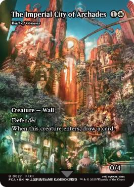 [027]【EN】■ショーケース■前兆の壁/Wall of Omens【FCA】[U][白]