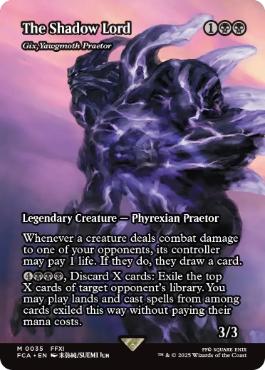 [035]【EN】【FOIL】■ショーケース■ヨーグモスの法務官、ギックス/Gix, Yawgmoth Praetor【FCA】[M][黒]