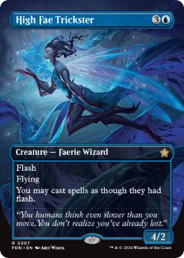 [307]【EN】■ボーダーレス■ハイフェイのトリックスター/High Fae Trickster【FDN】[R][青]