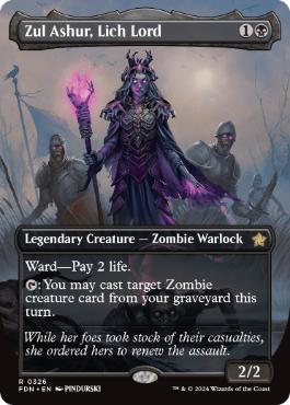 [326]【EN】■ボーダーレス■死者の王、ザル・アシュール/Zul Ashur, Lich Lord【FDN】[R][黒]