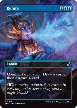 [313]【EN】【FOIL】■ボーダーレス■論破/Refute【FDN】[C][青]