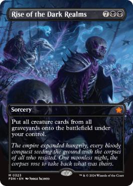 [323]【EN】【FOIL】■ボーダーレス■闇の領域の隆盛/Rise of the Dark Realms【FDN】[M][黒]