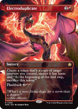 [328]【EN】【FOIL】■ボーダーレス■電気複製/Electroduplicate【FDN】[R][赤]