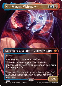 [350]【EN】【FOIL】■ボーダーレス■先見者、ニヴ＝ミゼット/Niv-Mizzet, Visionary【FDN】[M][多色]
