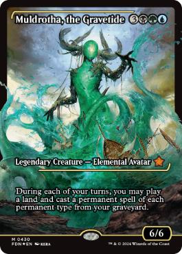 [430]【EN】【FOIL】■ショーケース■墓場波、ムルドローサ/Muldrotha, the Gravetide【FDN】[M][多色]