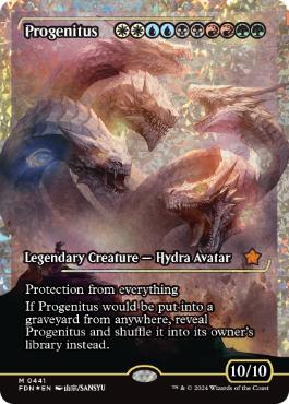 [441]【EN】【フラクチャーFOIL】■ショーケース■大祖始/Progenitus【FDN】[M][多色]