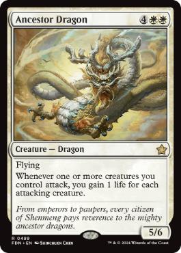 [489]【EN】宗龍/Ancestor Dragon【FDN】[R][白]