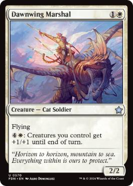 [570]【EN】暁翼の軍指令/Dawnwing Marshal【FDN】[U][白]