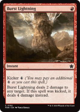 [192]【EN】噴出の稲妻/Burst Lightning【FDN】[C][赤]