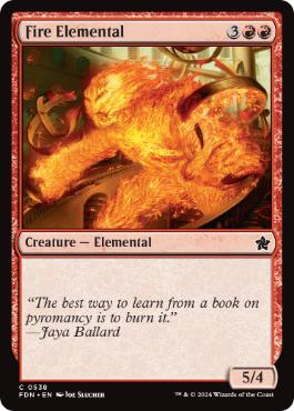 [538]【EN】炎の精霊/Fire Elemental【FDN】[C][赤]