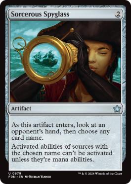 [679]【EN】魔術遠眼鏡/Sorcerous Spyglass【FDN】[U][茶]