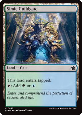 [695]【EN】シミックのギルド門/Simic Guildgate【FDN】[C][土地]