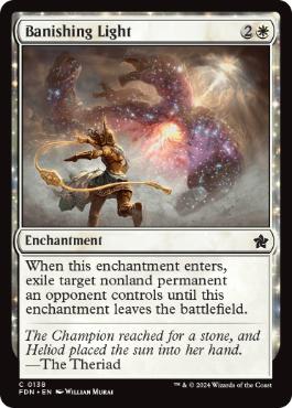 [138]【EN】【FOIL】払拭の光/Banishing Light【FDN】[C][白]