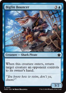 [031]【EN】【FOIL】大ヒレの用心棒/Bigfin Bouncer【FDN】[C][青]