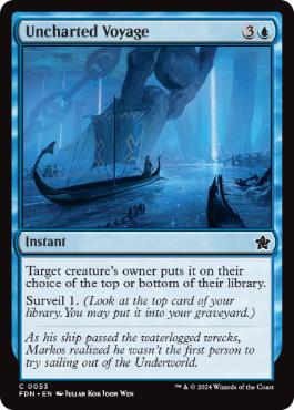 [053]【EN】【FOIL】未知なる航海/Uncharted Voyage【FDN】[C][青]