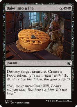 [169]【EN】【FOIL】パイ包み/Bake into a Pie【FDN】[C][黒]