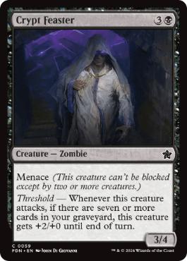 [059]【EN】【FOIL】墓所の饗宴者/Crypt Feaster【FDN】[C][黒]