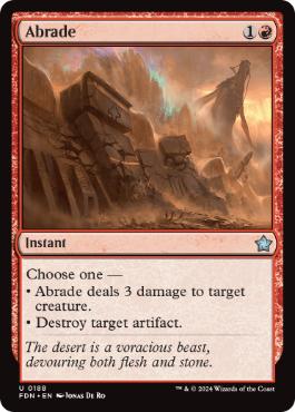 [188]【EN】【FOIL】削剥/Abrade【FDN】[U][赤]