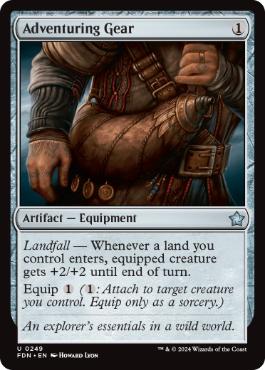[249]【EN】【FOIL】冒険者の装具/Adventuring Gear【FDN】[U][茶]