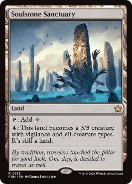 [133]【EN】【FOIL】魂石の聖域/Soulstone Sanctuary【FDN】[M][土地]