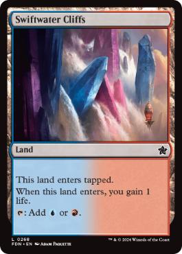 [268]【EN】【FOIL】急流の崖/Swiftwater Cliffs【FDN】[C][土地]