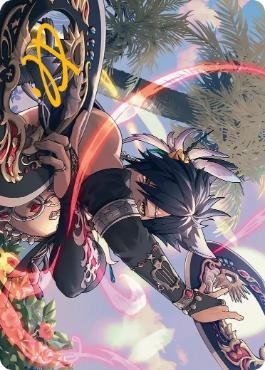 【アート・カード】[024]【JP】【箔押し】「踊り子」の投擲武器【FIN】