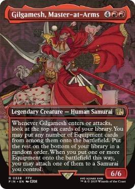 [338]【EN】■ボーダーレス■親衛隊長、ギルガメッシュ/Gilgamesh, Master-at-Arms【FIN】[R][赤]