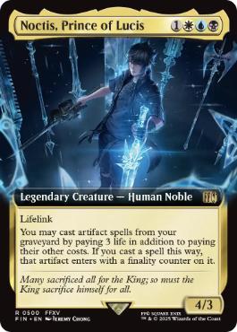 [500]【EN】■拡張アート■ルシスの王子、ノクティス/Noctis, Prince of Lucis【FIN】[R][多色]