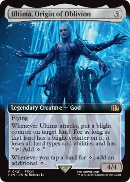 [421]【EN】【FOIL】■拡張アート■原初の生命体、アルテマ/Ultima, Origin of Oblivion【FIN】[R][無]