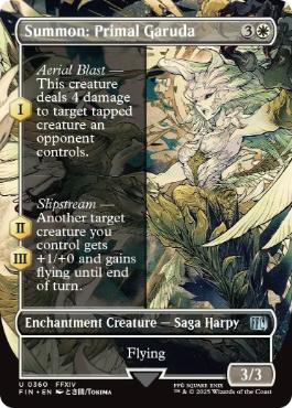 [360]【EN】【FOIL】■ボーダーレス■召喚：蛮神ガルーダ/Summon: Primal Garuda【FIN】[U][白]