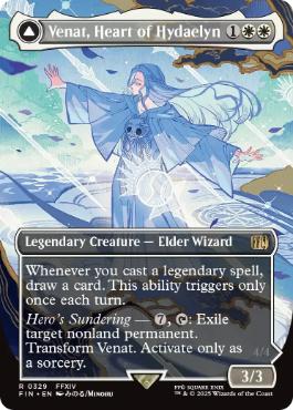 [329]【EN】【FOIL】■ボーダーレス■星の意思、ヴェーネス/Venat, Heart of Hydaelyn【FIN】[R][白]