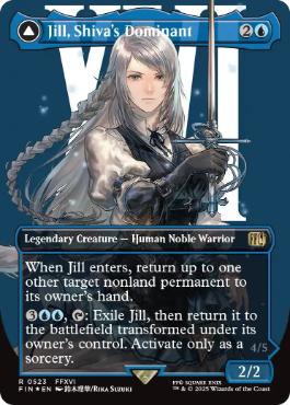 [523]【EN】【サージFOIL】■ボーダーレス■シヴァのドミナント、ジル/Jill, Shiva's Dominant【FIN】[R][青]