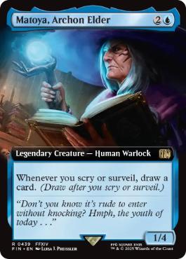 [439]【EN】【FOIL】■拡張アート■隠者、マトーヤ/Matoya, Archon Elder【FIN】[R][青]