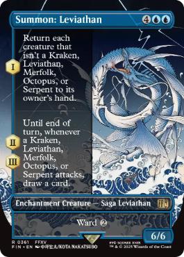 [361]【EN】【FOIL】■ボーダーレス■召喚：リヴァイアサン/Summon: Leviathan【FIN】[R][青]
