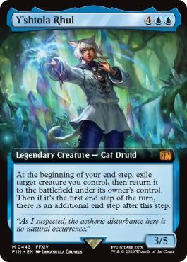 [443]【EN】【FOIL】■拡張アート■ヤ・シュトラ・ルル/Y'shtola Rhul【FIN】[M][青]