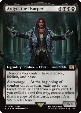 [444]【EN】【FOIL】■拡張アート■簒奪者、アーデン/Ardyn, the Usurper【FIN】[R][黒]