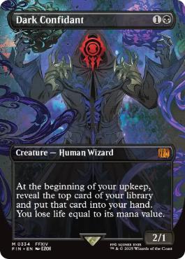 [334]【EN】【FOIL】■ボーダーレス■闇の腹心/Dark Confidant【FIN】[M][黒]