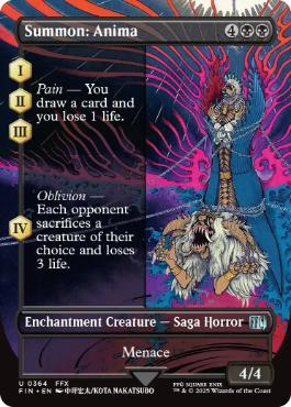 [364]【EN】【FOIL】■ボーダーレス■召喚：アニマ/Summon: Anima【FIN】[U][黒]