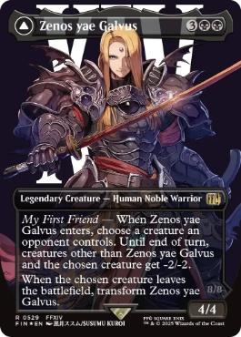 [529]【EN】【サージFOIL】■ボーダーレス■ゼノス・イェー・ガルヴァス/Zenos yae Galvus【FIN】[R][黒]