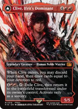 [318]【EN】【FOIL】■ボーダーレス■イフリートのドミナント、クライヴ/Clive, Ifrit's Dominant【FIN】[M][赤]