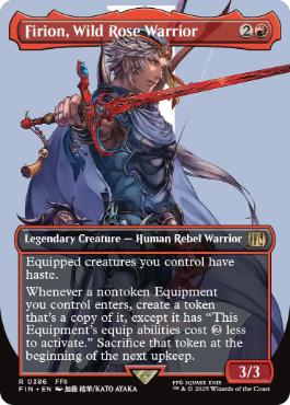 [386]【EN】【FOIL】■ボーダーレス■のばらの義士、フリオニール/Firion, Wild Rose Warrior【FIN】[R][赤]