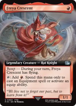 [460]【EN】【FOIL】■拡張アート■ブルメシアの竜騎士、フライヤ/Freya Crescent【FIN】[U][赤]