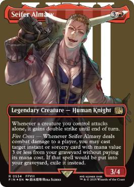 [534]【EN】【サージFOIL】■ボーダーレス■サイファー・アルマシー/Seifer Almasy【FIN】[R][赤]